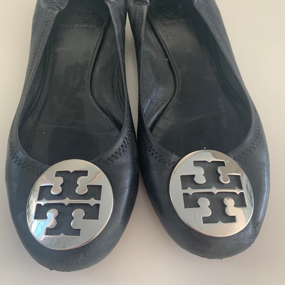 TORY BURCH Black Minnie Ballet Flats - Picture 4 of 4